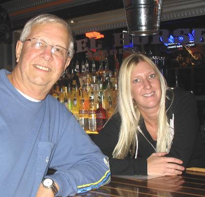 Heidi the bar tender & Mike in the world famous Steel Horse Saloon Key West, Florida