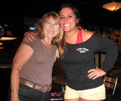 Joyce and Samantha aka Sam one of our friends at the world famous Steel Horse Saloon