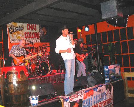 Chas Collins and his band at the Steel Horse Saloon