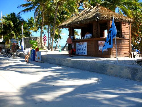 Vendor at Smathers Beach in Key West