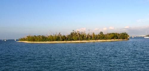Wisteria Island as seen from the Party Cat Sunset Cruise out of Key West