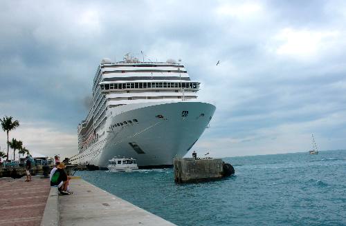 Cruise Ship MSC Poesia in Key West, Florida