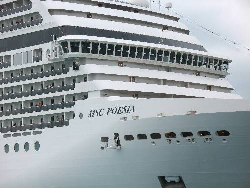 Cruise Ship MSC Poesia in Key West, Florida