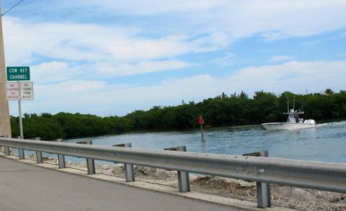 Cow Key Channel leading to Hurricane Hole Marina in Key West