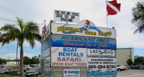 Hurrican Hole Marina on US-1 in Key West, Florida