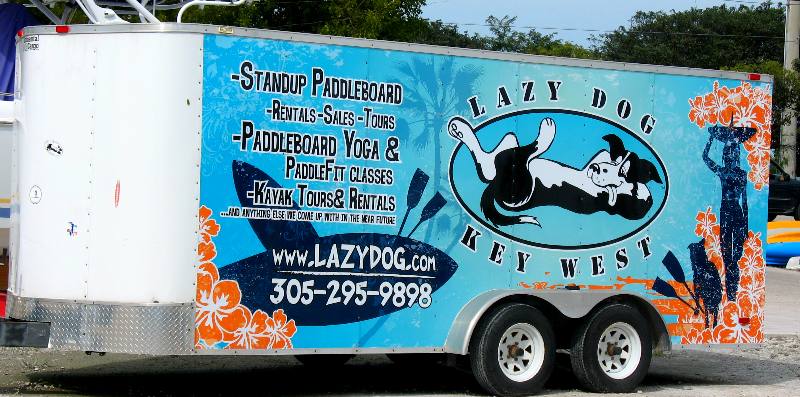 Lazy Dog Trailer at Hurricane Hole Marina in Key West, Florida