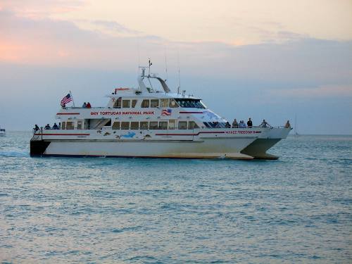 Yankee Freedom returning from a day visiting Ft Jefferson in the Dry Tortugas