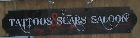 Tattoos & Scars Saloon is a new place in Key West