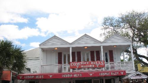 Cowboy Bill's Reloaded is a small saloon located on Green Street near the corner of Duval