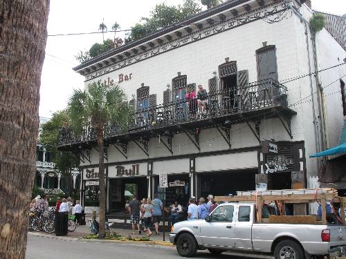 The Bull & Whistle Bar on Duval Street in Old Town Key West, Florida 