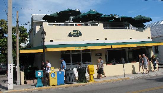The Banana Cafe on south Duval Street in Key West