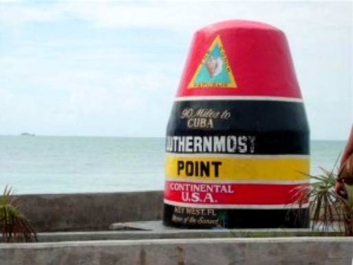 90-CUBA from the southernmost point in the Continental US