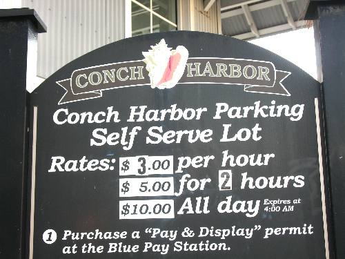 Probably the cheapest spot to park in all of Key West at $10 a day