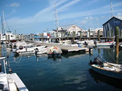 Dinghy Dock at Key West Bight Marina along Harbor Walk