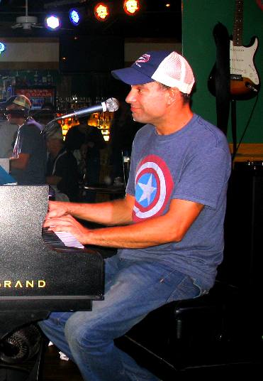 Chris Mavridis dueling piano meistro at Pete's Piano Bar on Duval Street in Key West