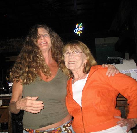 Ms. Vicki and Joyce at the Bull in Key West, Florida