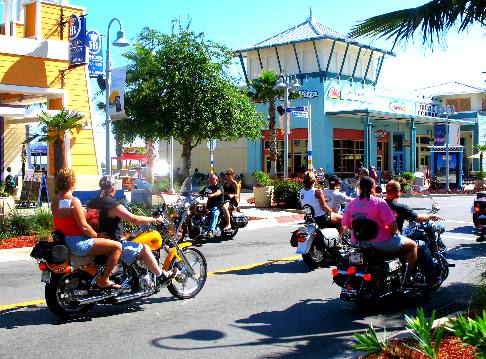 Thunder Beach Bikers Cruising Pier Park