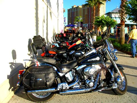 Thunder Beach Bikers Cruising Pier Park