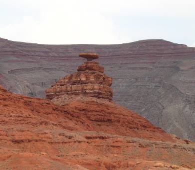 This is the Hoodoo that gave name to Mexican Hat, Utah