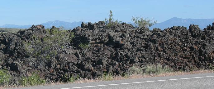 Lava field near Fairfield, Idaho