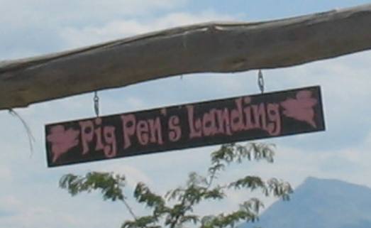 Pig Pen's Landing on Lake Ennis near Ennis, Montana
