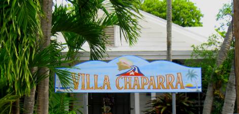 Villa Chaparra on a private residence in Key West