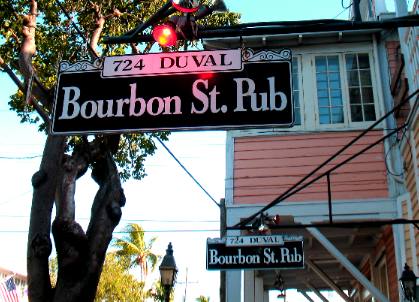 Bourbon Street Pub on Duval Street in Key West, Florida