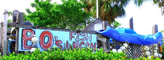 B.O.'s Fish Wagon sign in Key West
