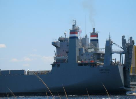 Cape Texas Military Sealift Command roll-on/roll-off ship